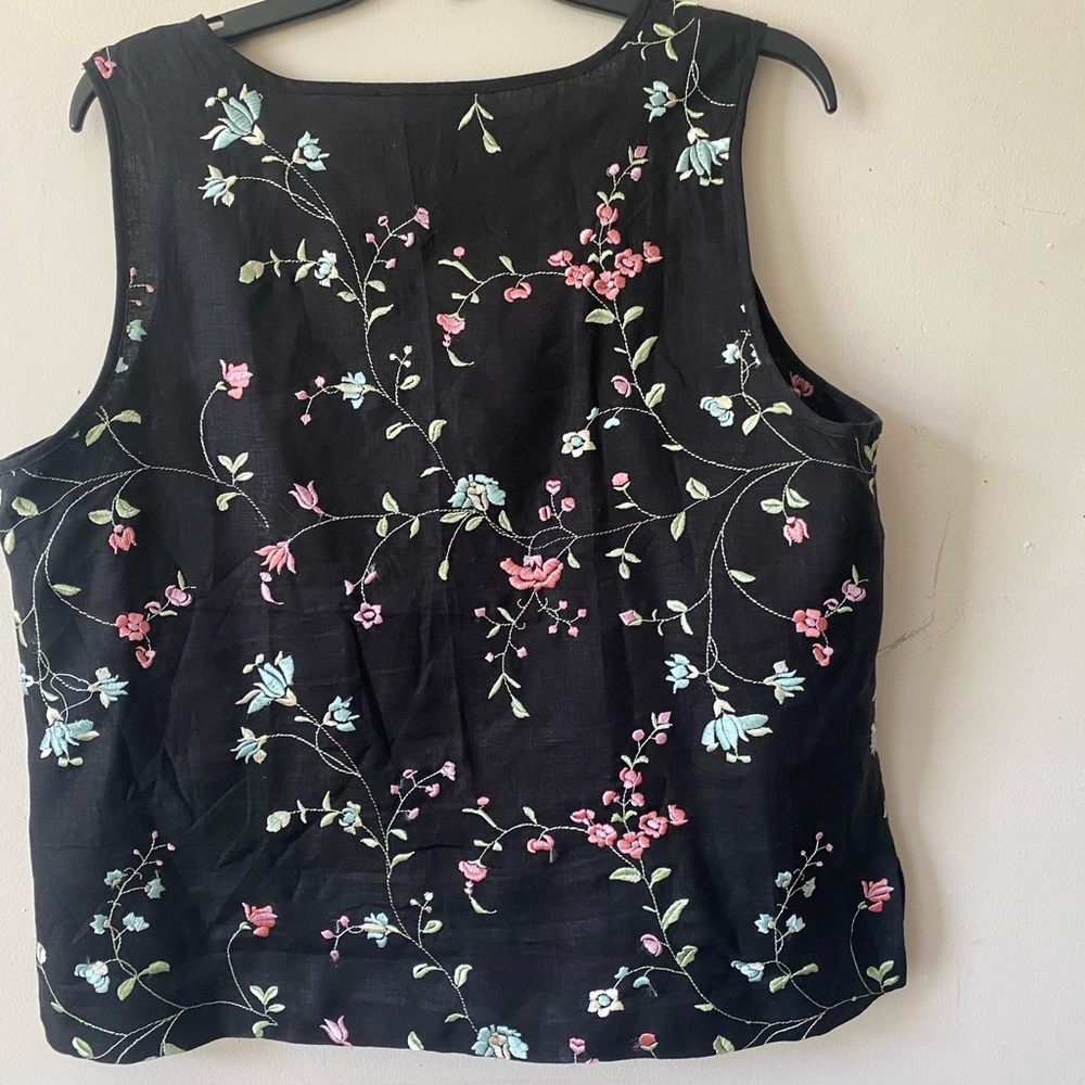 Tank Top 100% Linen - Size 14